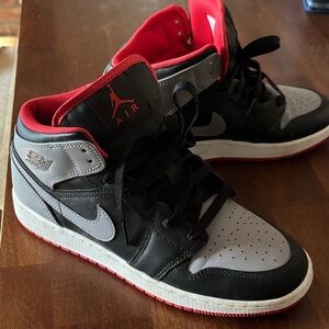 Jordan Kids Black and Red Sneakers